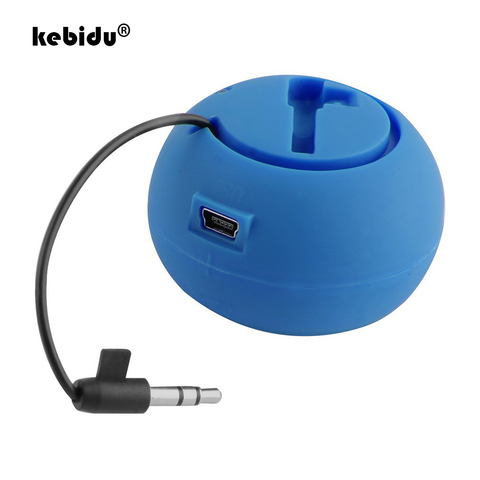 Kebidu-altavoz estéreo con reproductor de música, Mini altavoces portátiles de Audio con conector de 3,5mm Hamburg y enchufe telescópico para teléfonos inteligentes y PC ► Foto 1/6