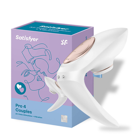 GER satisfyer-vibrador de succión para parejas Pro4, consolador con vibración de silicona para punto G, juguetes sexys de choque común para pareja ► Foto 1/6