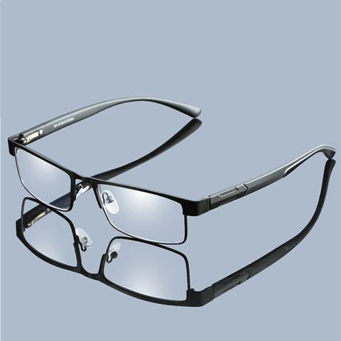 Gafas de aleación de titanio para hombre, lentes de lectura con recubrimiento de 12 capas, no esférico, + 1,0 + 1,5 + 2,0 + 2,5 + 3,0 + 3,5 + 4,0 ► Foto 1/6
