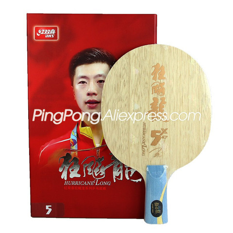 DHS Hurricane Long-Hoja de tenis de mesa, 5 X / 5X/5-X, MA LONG 5X Arylate, raqueta de carbono ALC Original DHS Ping Pong Bat / Paddle ► Foto 1/6