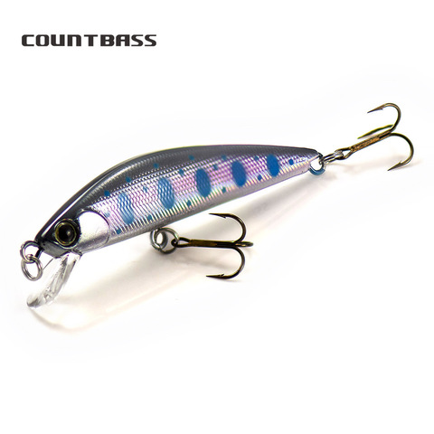 1pc COUNTBASS hundimiento pececillo 63mm 7,6g cebos duros Señuelos de Pesca Wobblers para trucha, bajo negro, perca Leurre Angler's señuelo ► Foto 1/6