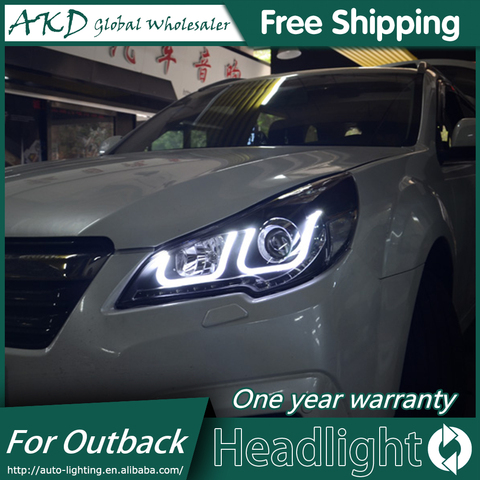 AKD estilo de coche para Subaru Outback faros 2010-2015 nuevo legado LED faros de LED DRL Bi Xenon lente alta baja y estacionamiento de haz ► Foto 1/6