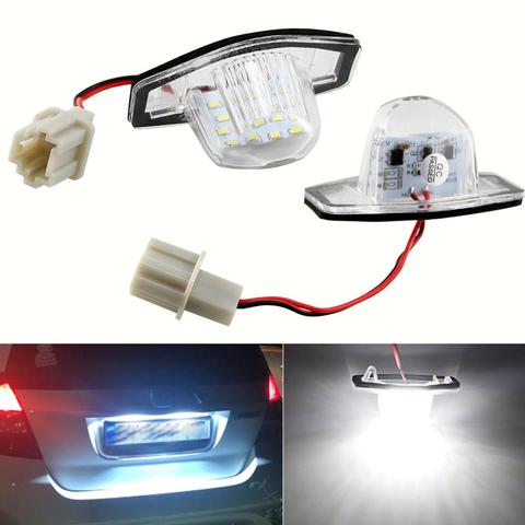 Lámpara de luz Led de matrícula sin errores para Honda Crv, compatible con Jazz Crosstour Odyssey, 2 unidades ► Foto 1/6