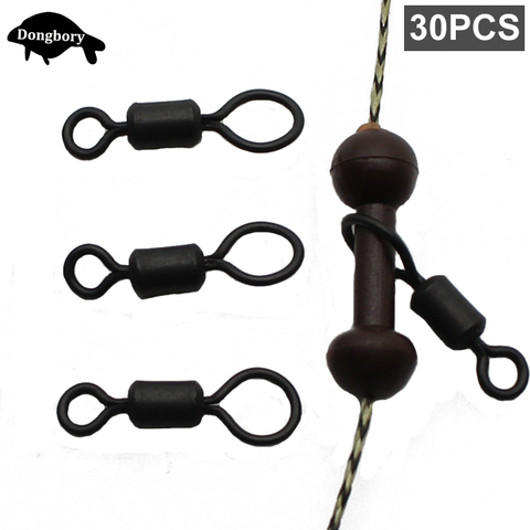 Anzuelos giratorios de cambio rápido para pesca de carpa, accesorios de aparejos de pesca, 30 Uds. ► Foto 1/6