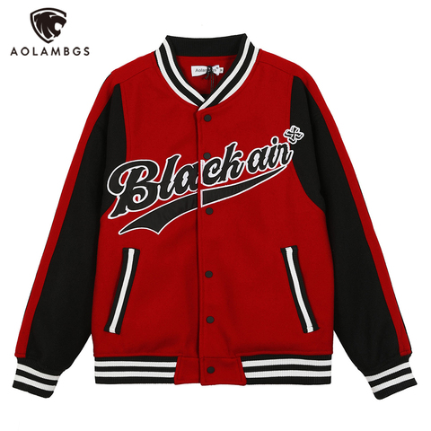 Chaquetas De Béisbol Con Estampado De Letras Para Hombres Abrigos Hip Hop  Bomber