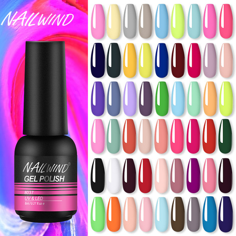 Esmalte de uñas de Nailwind, Set de manicura, LED UV, pintura en Gel, diseño de arte de uñas, Base superior, capa de imprimación, esmaltes de uña en gel ► Foto 1/6