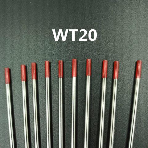 WT20-electrodo de tungsteno rojo 1,0, 1,6, 2,0, 2,4, 3,0, 3,2mm, 2%, varilla Tig, 150mm ► Foto 1/5