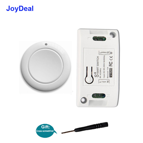JoyDeal-interruptor de luz inalámbrico inteligente para el hogar, Control remoto RF, receptor de CA 433 V 110V, pulsador, lámpara de techo para dormitorio, 220 MHz ► Foto 1/6