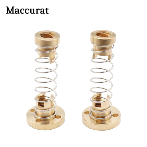 Maccuart-tuerca de separación de tornillo T8 con resorte Anti sacudidas, para varilla roscada Acme de 8mm, piezas de impresora 3D DIY ► Foto 1/6