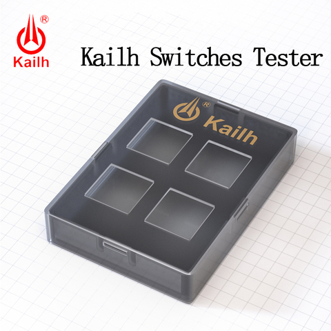 Kailh-probador de 4 interruptores, herramienta de prueba 2X2 con base de PC gris oscuro para interruptores mecánicos MX ► Foto 1/5