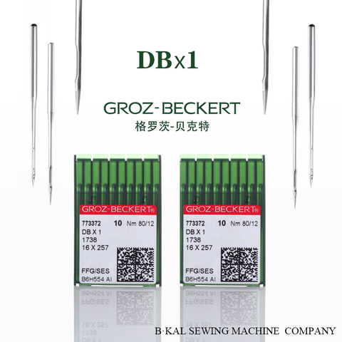 GROZ BECKERT-máquina de coser de punto de bloqueo Industrial DBX1, agujas para máquinas de coser planas, para todas las marcas, 100 Uds. ► Foto 1/5