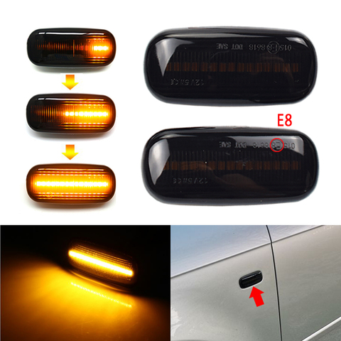 LED lado ala marcador dinámico señal intermitente inicio aliento luz para Audi A3 S3 8P A4 S4 RS4 B6 B7 B8 A6 S6 RS6 C5 C7 ► Foto 1/6