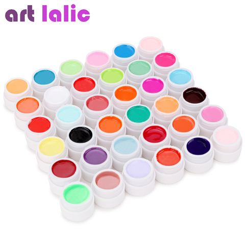 Gel UV uñas Kit de 36 colores de salida Gel para decoración de uñas pintura Gel de uñas diseño de bricolaje pintura de Gel polaco herramientas de manicura DIY decoraciones ► Foto 1/2