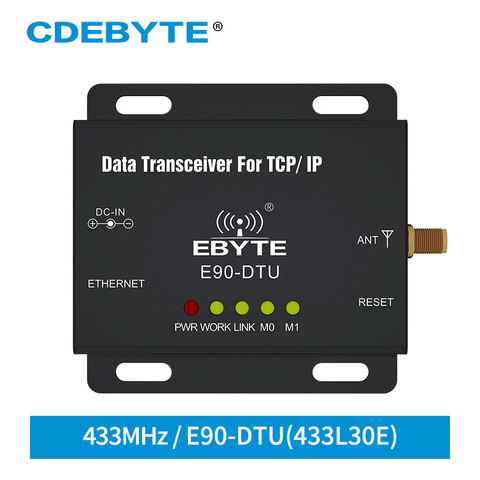 E90-DTU-433L30E Ethernet LoRa, transmisor y receptor de largo alcance, 433 MHz, 1W, IoT, uhf, módulo de radiofrecuencia, 433 MHz ► Foto 1/6