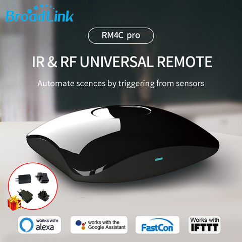 Controlador Broadlink/Bestcon RM RM4 Pro 433mhz 315mhz RF IR WIFI Control remoto Universal de casa inteligente Autoamtion trabajar con Google Alexa ► Foto 1/6