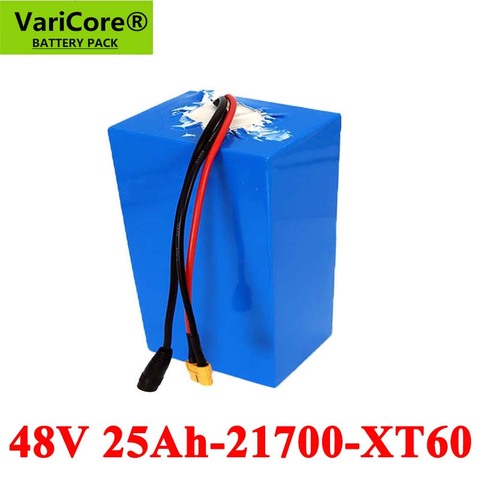 VariCore 48V 25Ah bicicleta eléctrica batería triangular 21700 5000mAh 13S5P 500W batería de Scooter 48V batería de bicicleta eléctrica ► Foto 1/6