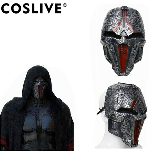 Coslive-Máscara de Cosplay de Sith Acolyte para adultos, casco de cabeza completa de resina, color gris oscuro, película a escala 1:1, réplica de disfraces, accesorios para Halloween ► Foto 1/1