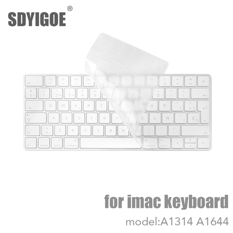 Keybord-funda protectora de silicona para teclado, para Apple, Bluetooth, MLA22LL/ A1644, A1314, versión de EE. UU./UE ► Foto 1/6