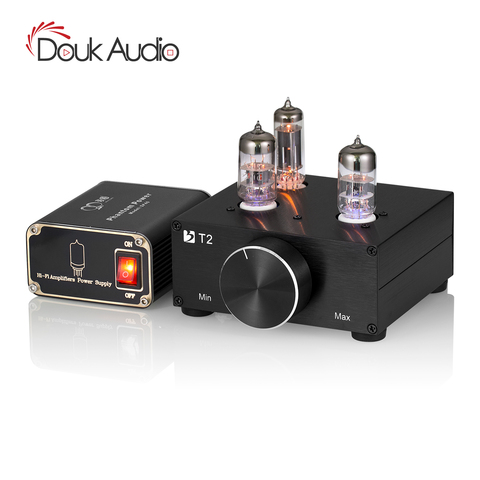 2017 Douk Audio 6N3 preamplificador de tubo de vacío HiFi pre-amp fuente de alimentación conmutada envío libre ► Foto 1/1