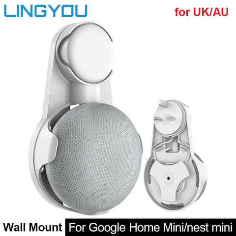 LINGYOU-soporte de pared Mini/nido para asistente de voz, clavija de cocina, dormitorio, Audio portátil para Reino Unido ► Foto 1/6