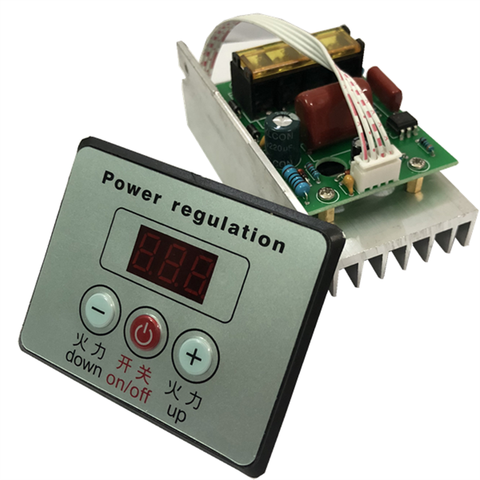 Regulador de voltaje AC220V 8000W, controlador de velocidad SCR de alta potencia, Control de regulación de potencia ► Foto 1/3