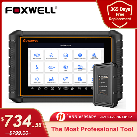 Foxwell-herramienta de diagnóstico de coche GT65 OBD2 con Bluetooth, todos los sistemas, codificación Ecu, prueba activa bidireccional, escáner profesional OBD OBD2 ► Foto 1/6