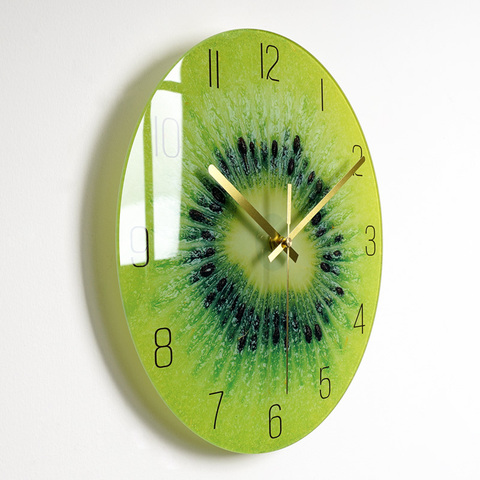 Reloj de pared de vidrio para dormitorio, relojes gruesos de cocina modernos y grandes, nórdicos, para sala de estar, decoración del hogar, novedad ► Foto 1/5