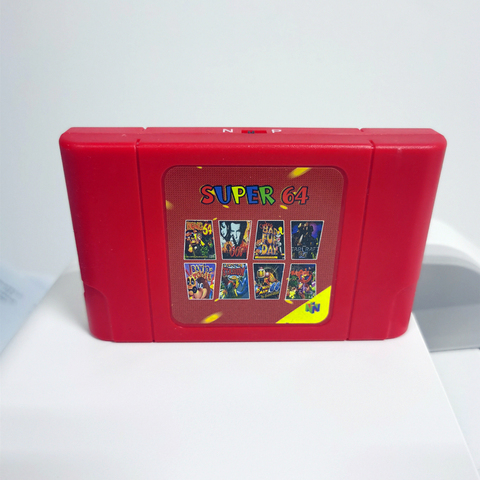 Nueva tarjeta de juego 340 en 1 DIY Super 64 Retro cartucho de juego para consola de videojuegos N64 con regalo de 16G ► Foto 1/4