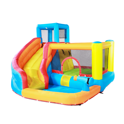 Casa para niños, juguetes inflable Castillo deslizante, cama elástica para saltar en interiores y exteriores con soplador de aire de tela Oxford duradero ► Foto 1/1