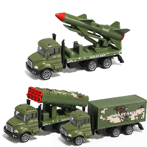 Camión Militar de aleación a escala 1:64 para niños, 30 tipos, vehículos de juguete fundido a presión, coche de transporte ► Foto 1/6