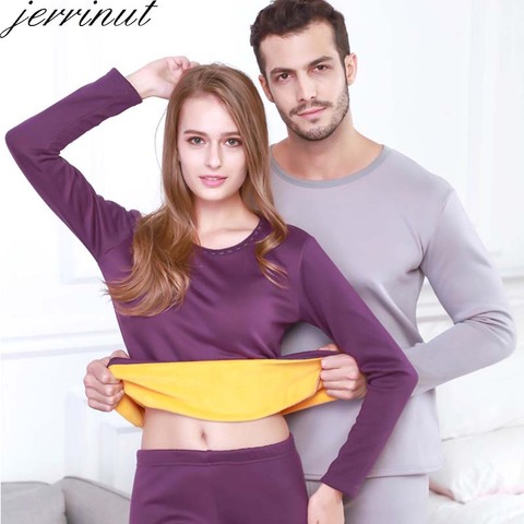 Jerrinut-ropa interior térmica de talla grande para hombre y mujer, conjunto de ropa interior de invierno, L XL 2XL 3XL 4XL 5XL 6XL, Calzoncillos largos, cálido ► Foto 1/6