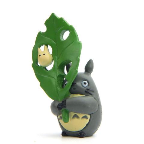 Figuras de acción Studio Ghibli Miyazaki Hayao, modelo coleccionable de PVC de cara sonriente de mi vecino, Anime de resina Totoro, regalo de Navidad para chico ► Foto 1/6