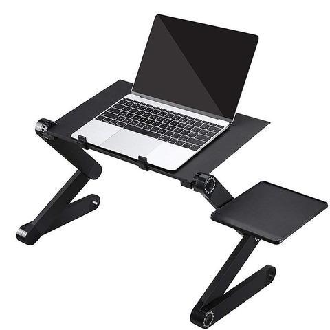 Soporte de mesa para portátil con soporte de diseño ergonómico plegable ajustable escritorio para portátil para Ultrabook, Netbook o Tablet con alfombrilla de ratón ► Foto 1/6