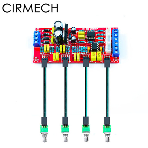 CIRMECH-preamplificador de alta fidelidad NE5532 OP-AMP, triple Balance de graves, tono de volumen, placa de Control EQ para amplificadores, cable de extensión artesanal de 20CM ► Foto 1/6