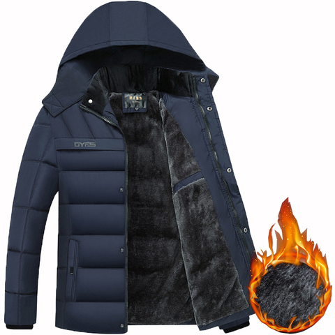 Abrigo de invierno con capucha para hombre, chaqueta gruesa y cálida a prueba de viento, regalo para padre y marido, Parka, novedad de 2022 ► Foto 1/6