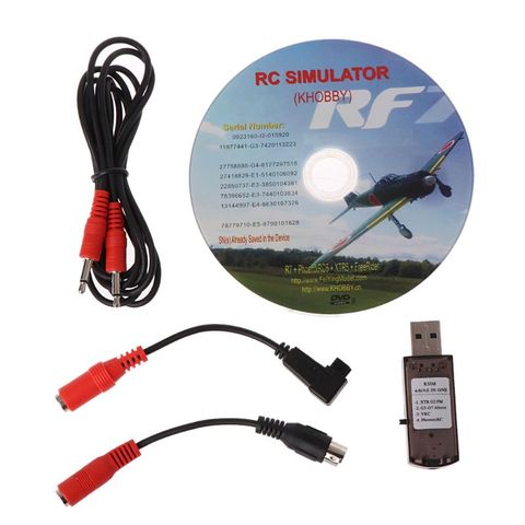 Simulador de vuelo USB 22 en 1, simulador de vuelo con Cables para G7 Phoenix 5,0 Aerofly XTR VRC FPV Racing ► Foto 1/6