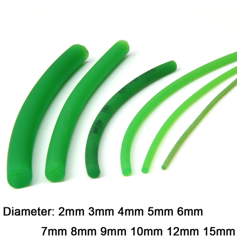 Bandas transportadoras de poliuretano verde, diámetro de 2/3/4/5/6/7/8/9/10/12/15mm, PU, redondas, cable Meltable ► Foto 1/6
