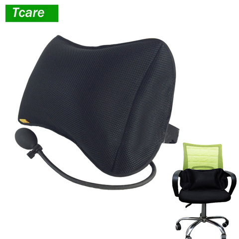 Tcare-almohada de masaje Lumbar inflable portátil, diseño ortopédico para alivio del dolor de espalda, soporte Lumbar ► Foto 1/6