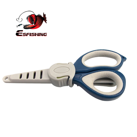 KESFISHING-Tijeras de pesca, estuche de almacenamiento, cortador de señuelos, Mini tijeras para pescado, multifunción, portátil, 14cm ► Foto 1/5