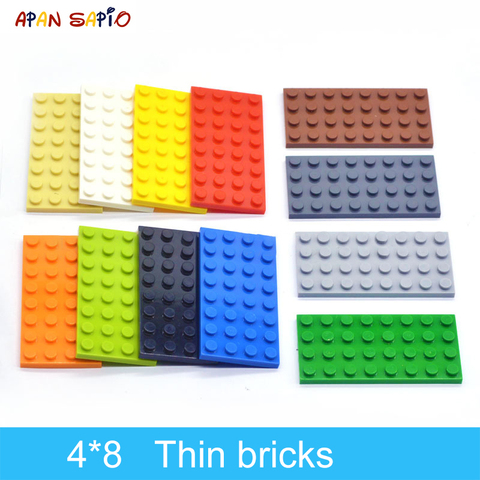 Bloques de construcción DIY para niños, figuras finas de bloques de construcción, 4x8 puntos, 12 colores, educativo, tamaño creativo, Compatible con lego, juguetes, 15 Uds. ► Foto 1/6