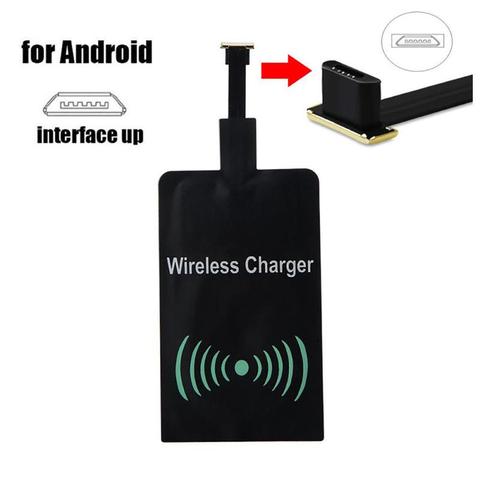 Receptor de carga inalámbrica Universal QI Receptor de Cargador Inalámbrico Pad para teléfono móvil Android Micro USB 2022 ► Foto 1/6