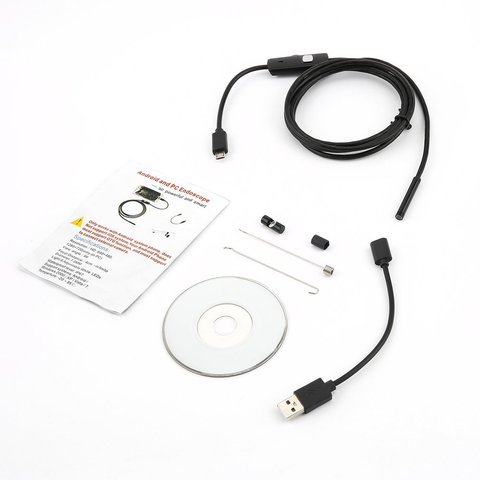 Cámara endoscópica de 5,5mm, endoscopio HD USB con 6 LED 1/1, 5/2/3, 5/5M, boroscopio de inspección impermeable con Cable suave para Android y PC ► Foto 1/6