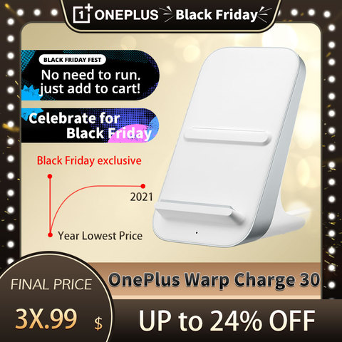 Cargador inalámbrico OnePlus urdimbre Charge 30 para Oneplus 8 Pro, cargador inalámbrico Original ► Foto 1/6