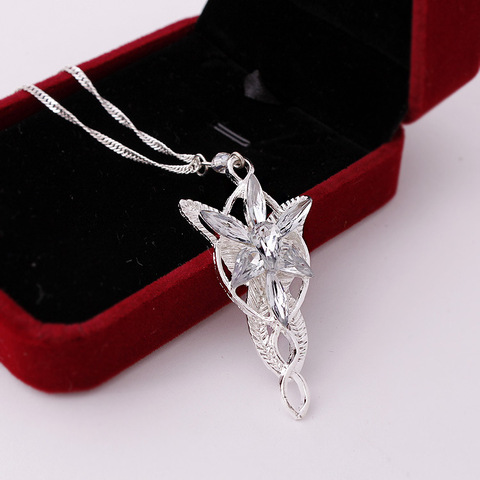 Moda collar de Lord de Arwen Evenstar colgante película de cristal de joyería de estrella de Crepúsculo colgante par regalo para las mujeres ► Foto 1/5