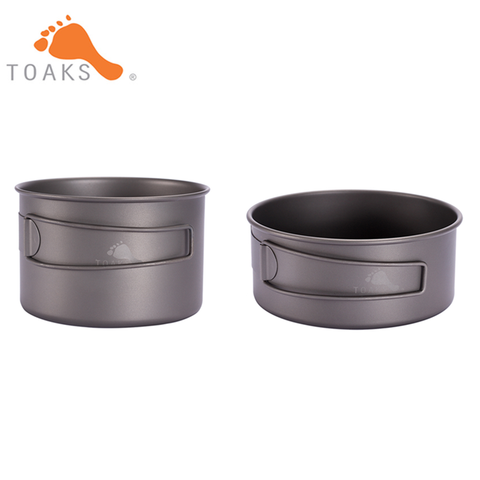 TOAKS-cuencos de titanio para acampada, cuencos plegables de 550ml con asas de titanio, utensilios de cocina D103MM y D118MM ► Foto 1/6