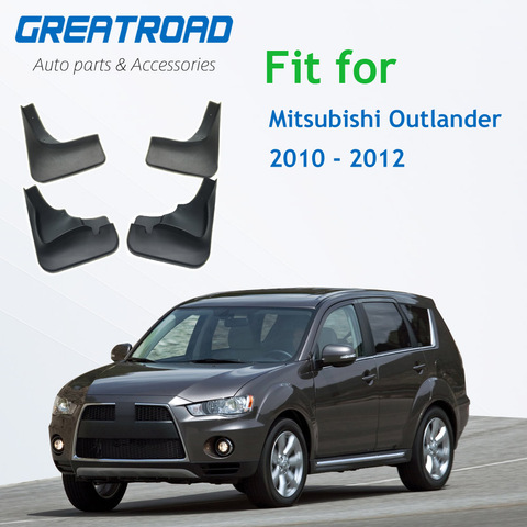 Guardabarros de coche moldeados para Mitsubishi Outlander, guardabarros delantero y trasero, guardabarros, guardabarros con aleta de barro, 2010, 2011, 2012 ► Foto 1/6