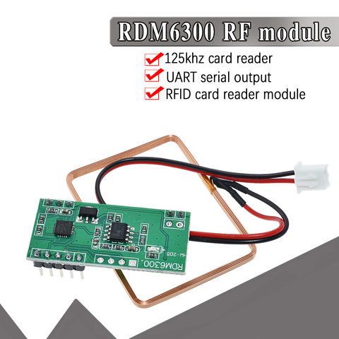 WAVGAT-Módulo lector RFID, 125Khz, RDM6300, sistema de Control de acceso de salida UART para Arduino, los mejores precios ► Foto 1/6