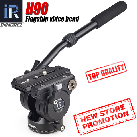 Insignia H90 todo CNC Tech, cabeza fluida de vídeo, 15kg de carga, amortiguación hidráulica, monopode ajustable, cabezales de trípode para Manfrotto 501PL ► Foto 1/6