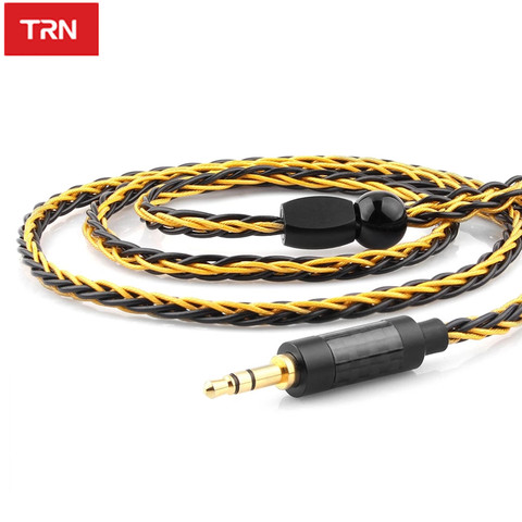 TRN T1-Cable de auriculares chapado en oro y plata, Conector de 8 núcleos, 3,5mm, para TRN V90/BA5/V80/V10/ST1 ► Foto 1/6