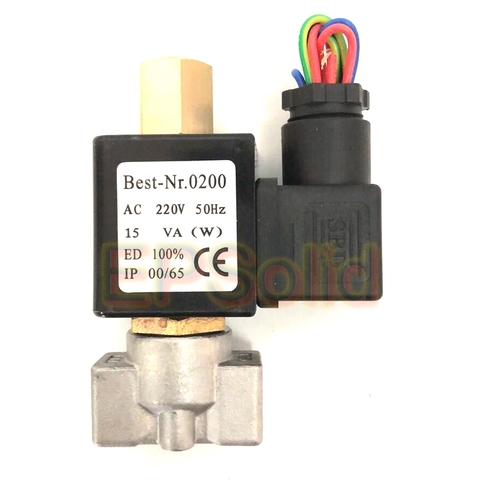 VX2120-08-SS-NO solenoide de ácido y aceite, válvula de acero inoxidable abierto de 2 vías, 1/4 pulgadas, AC220V, Envío Gratis ► Foto 1/4